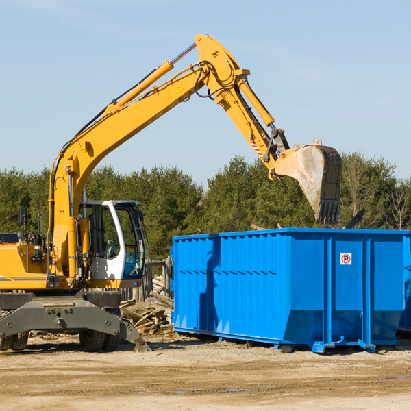 what are the rental fees for a residential dumpster in Vantage